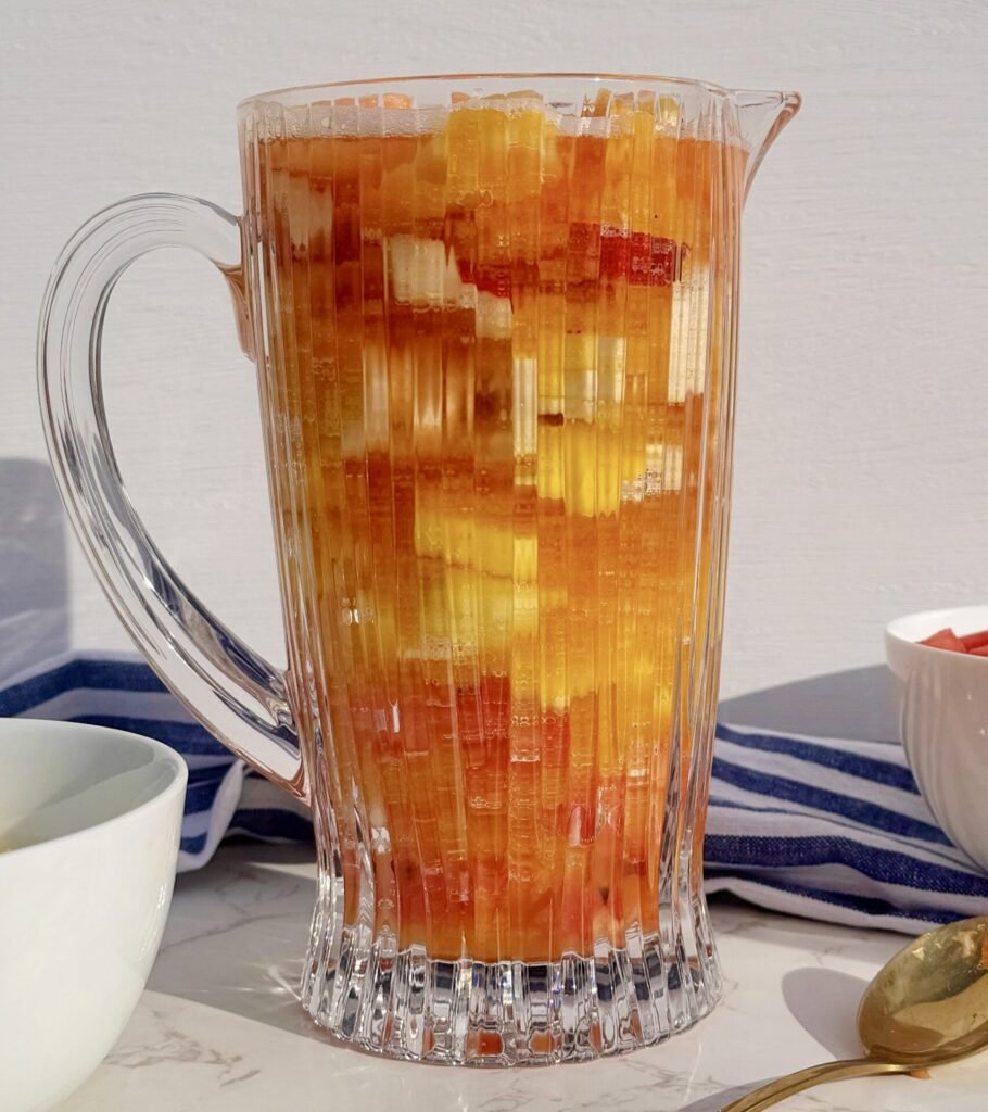 A jar of Salpicon Colombiano, fruit cocktail