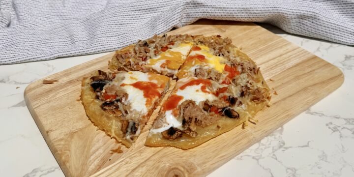 Rice Paper Egg Pizza