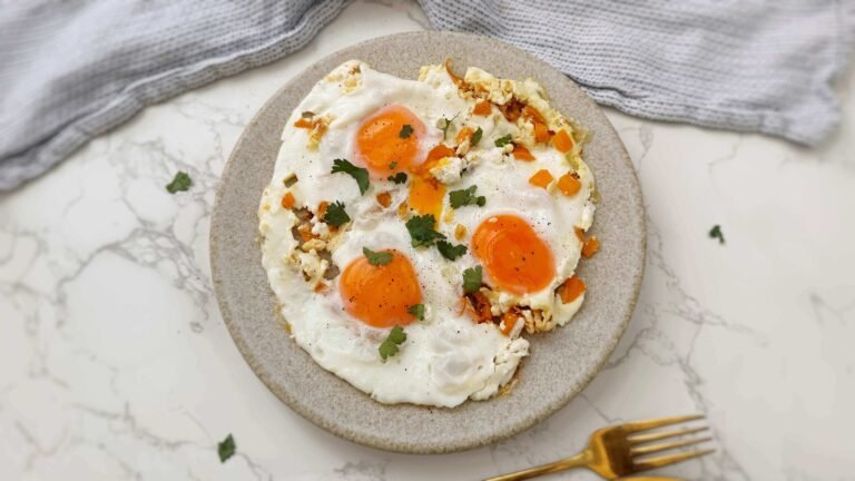 Hot honey feta eggs angles