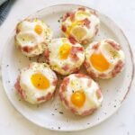Ham and Cheese Egg Bites viewed from above