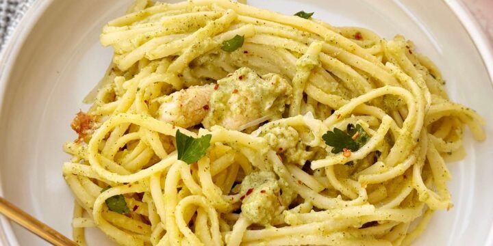 Creamy Zucchini and Chicken Pasta