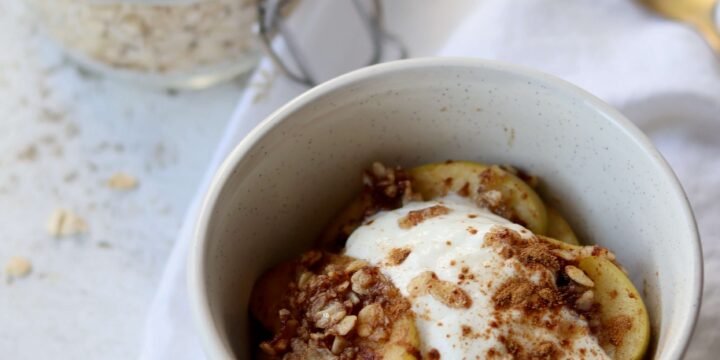 Single Serve Skillet Apple Crisp