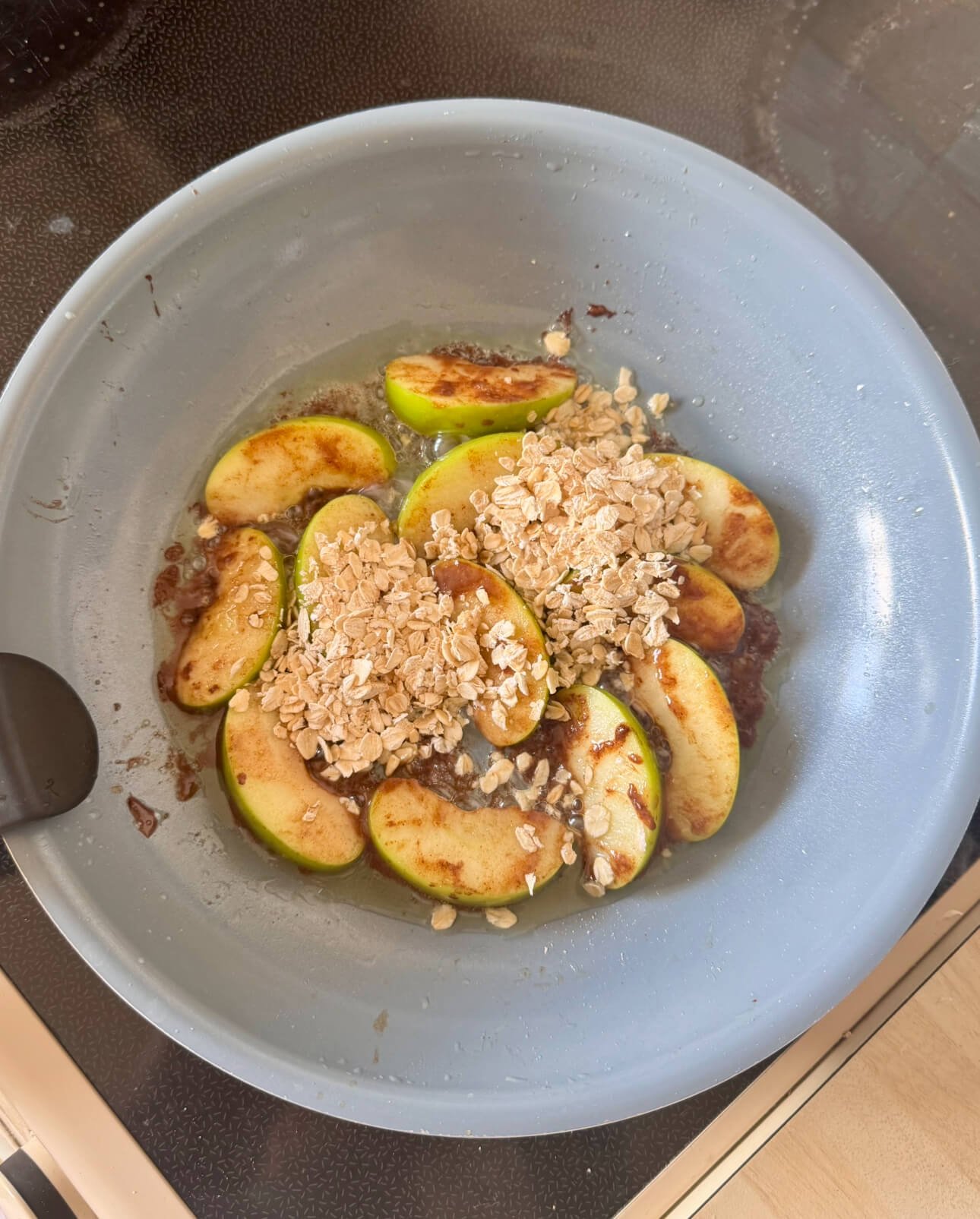 Single serve Skillet Apple Crisp