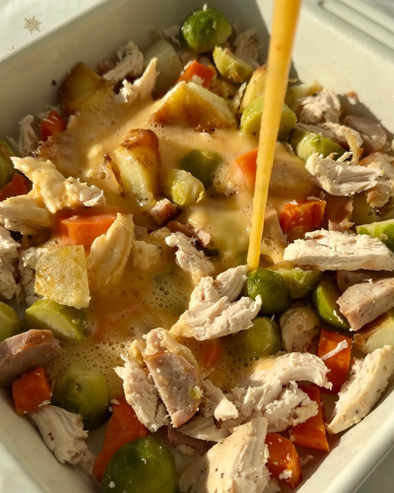 Christmas Egg Casserole with Cottage Cheese step 3