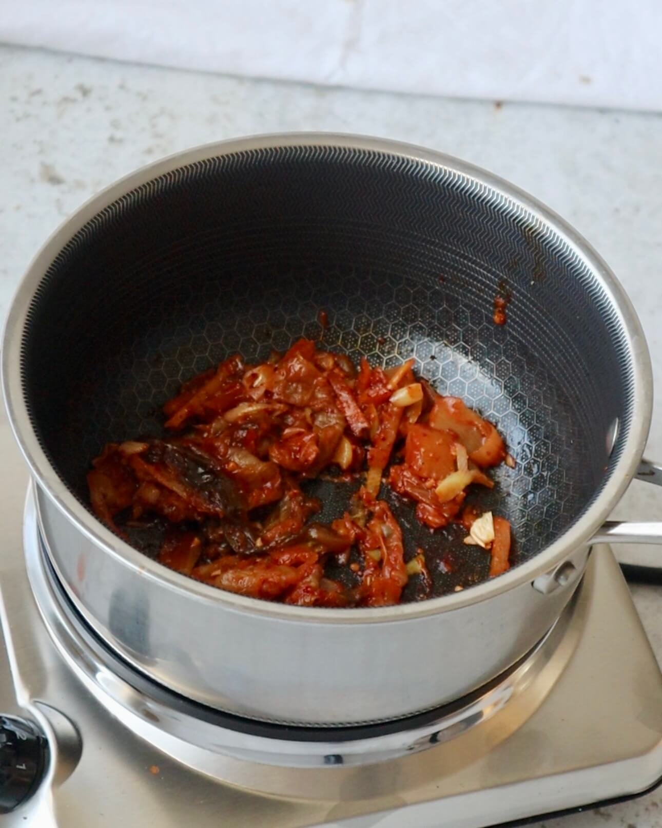 Easy and Delicious Spicy Kimchi Ramen step 2