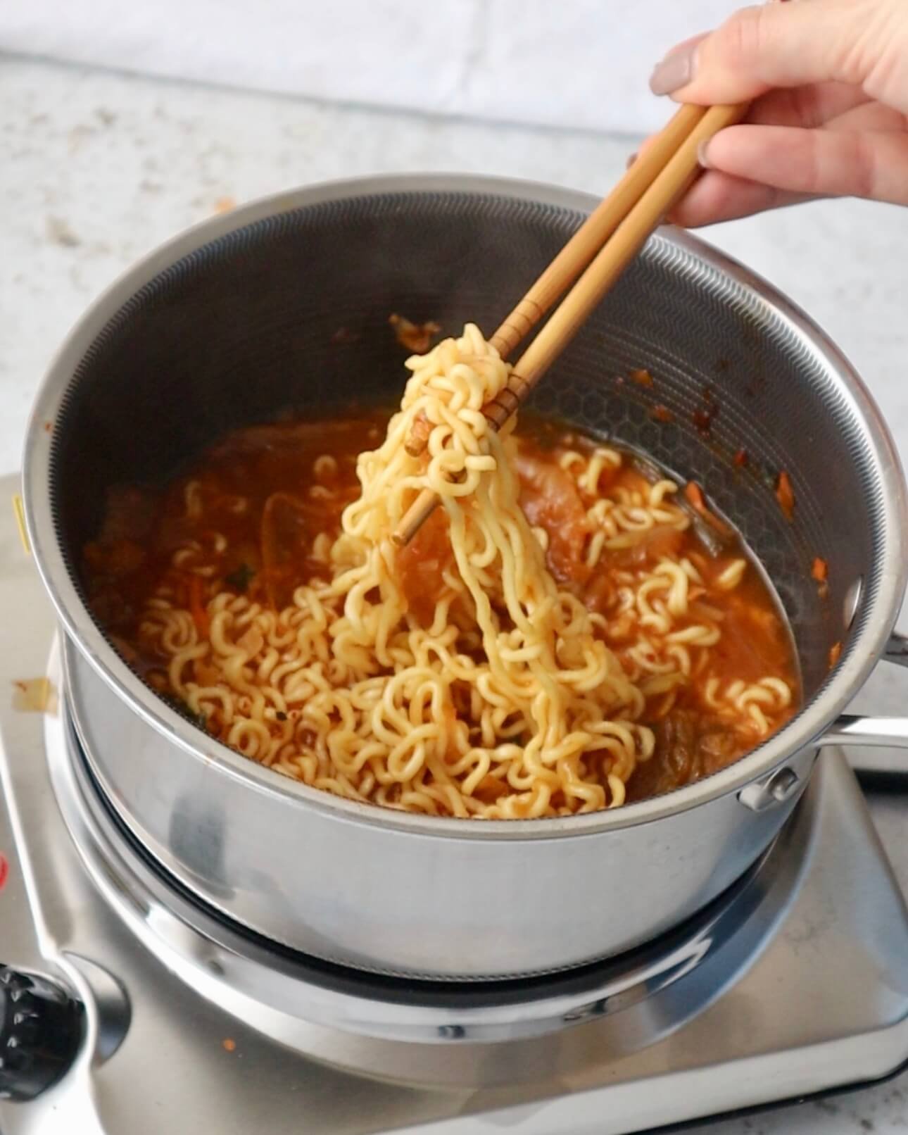Easy and Delicious Spicy Kimchi Ramen step 5