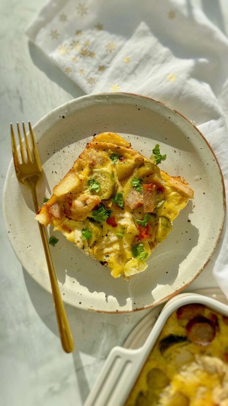 Christmas Egg Casserole with Cottage Cheese