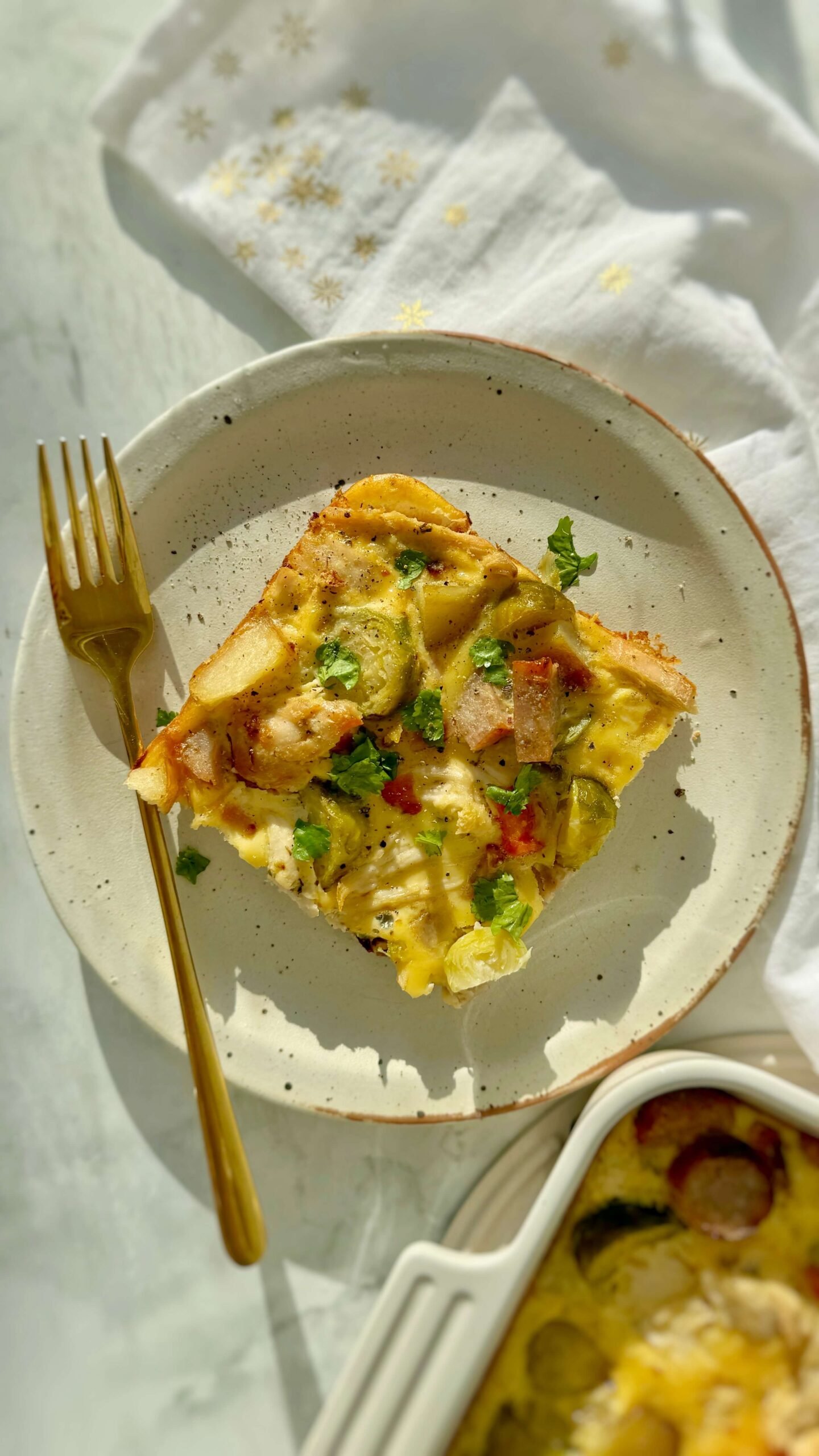 Christmas Egg Casserole with Cottage Cheese