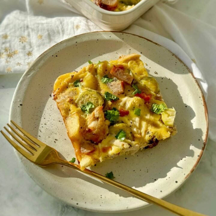 Christmas Egg Casserole with Cottage Cheese