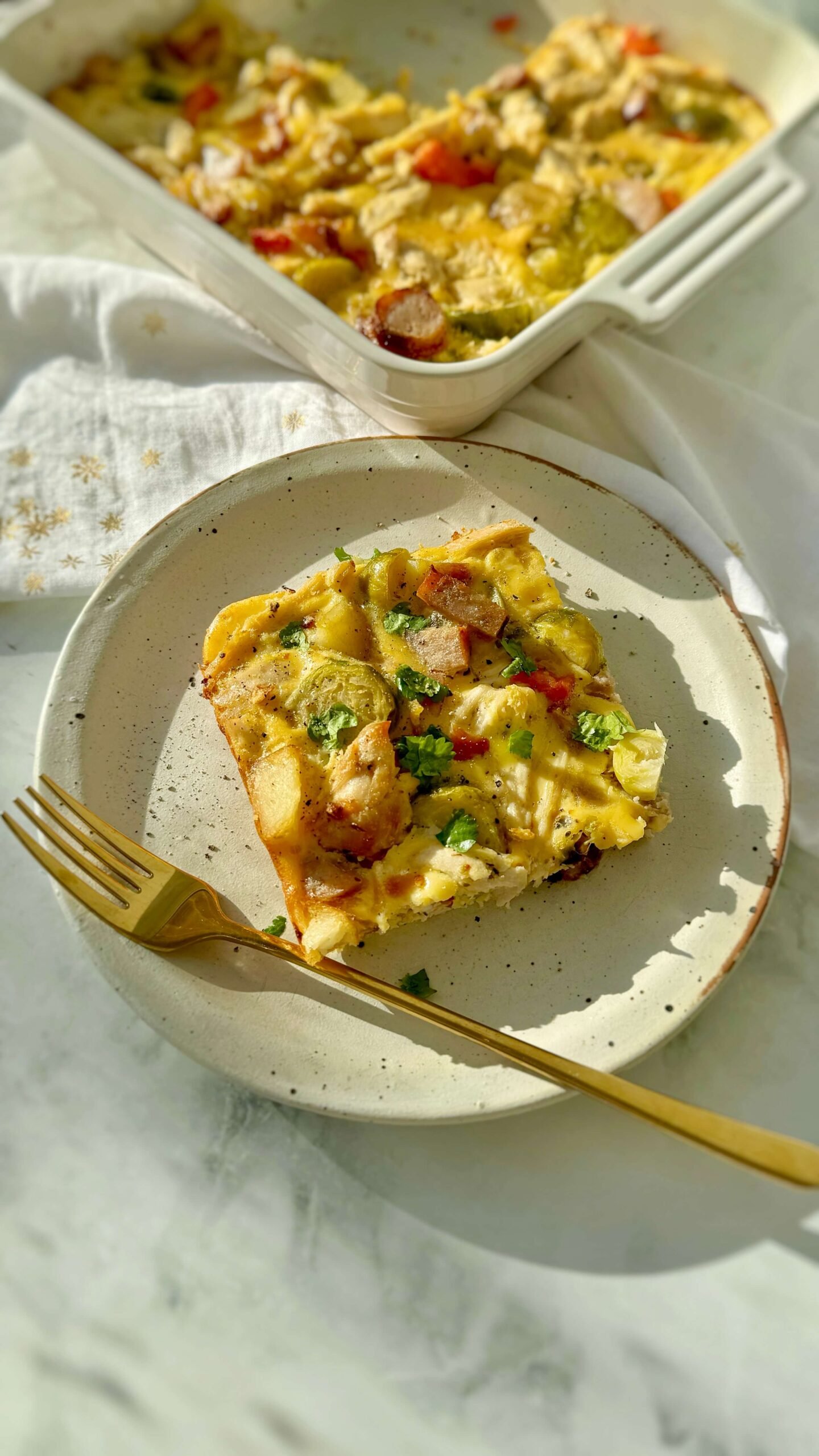 Christmas Egg Casserole with Cottage Cheese