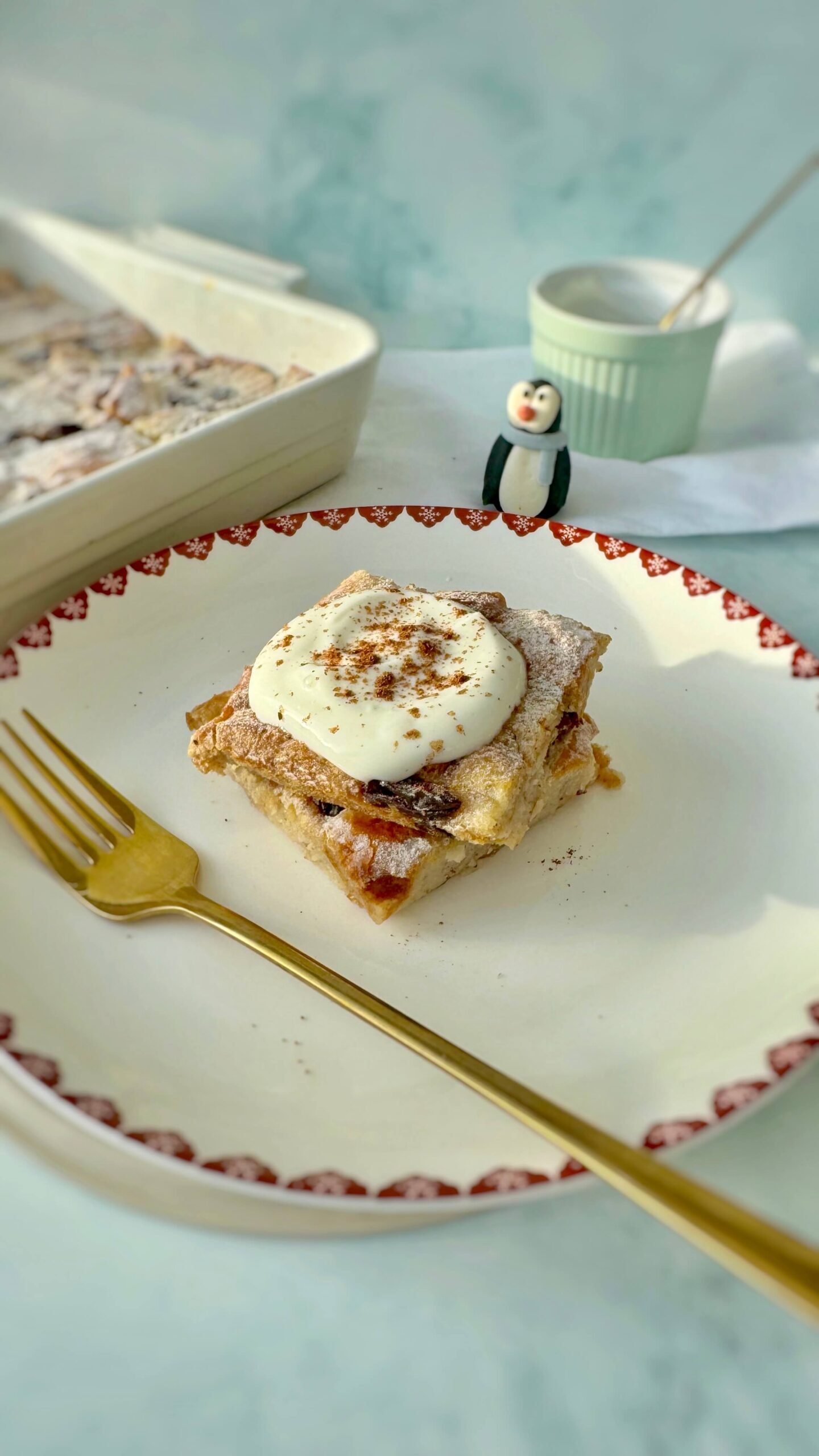 Christmas Spiced Bread Pudding