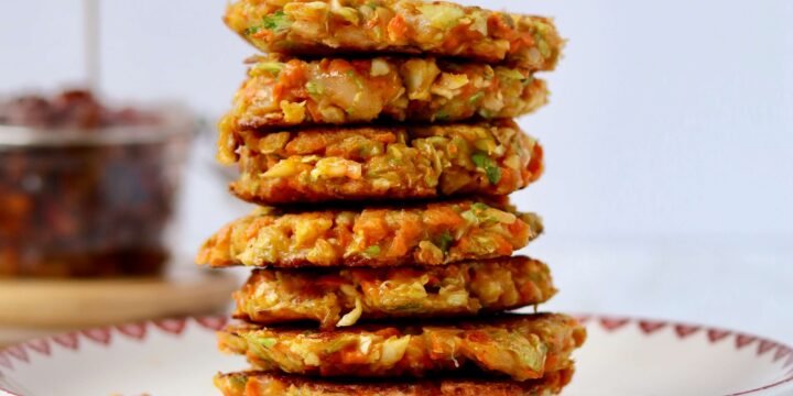 Crispy Brussels Sprout and Carrot Fritters