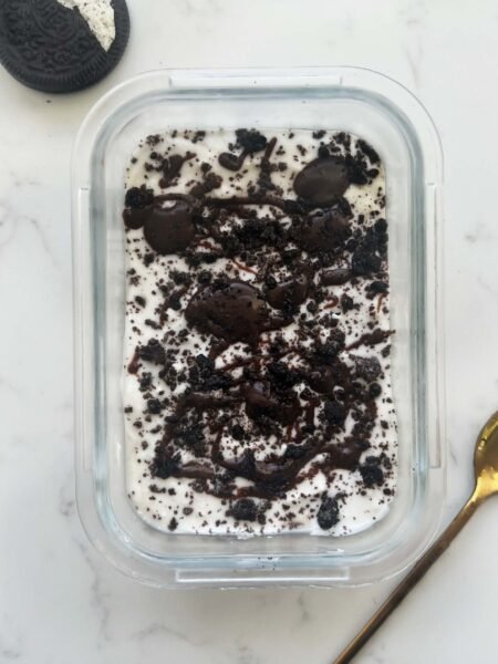 Oreo Tiramisu viewed from above