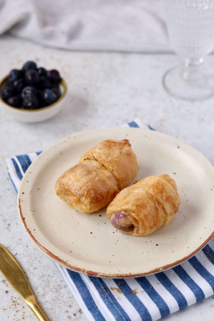 Crispy Blueberry Spring Rolls