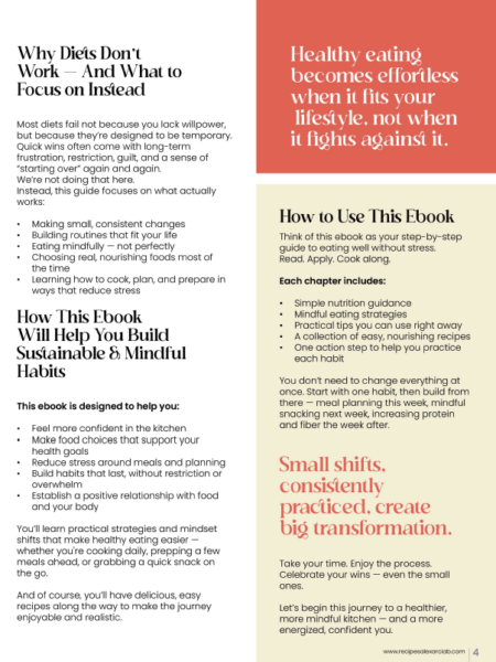 Minfully Eating Sample page