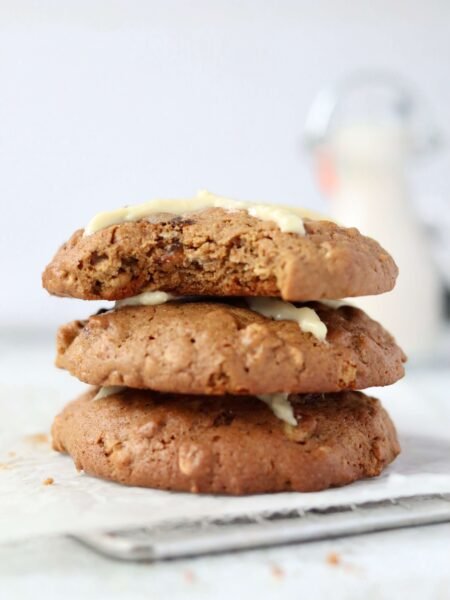 Hot Cross Bun Oatmeal Cookies