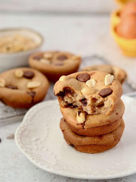High Protein Snickers Date Muffins
