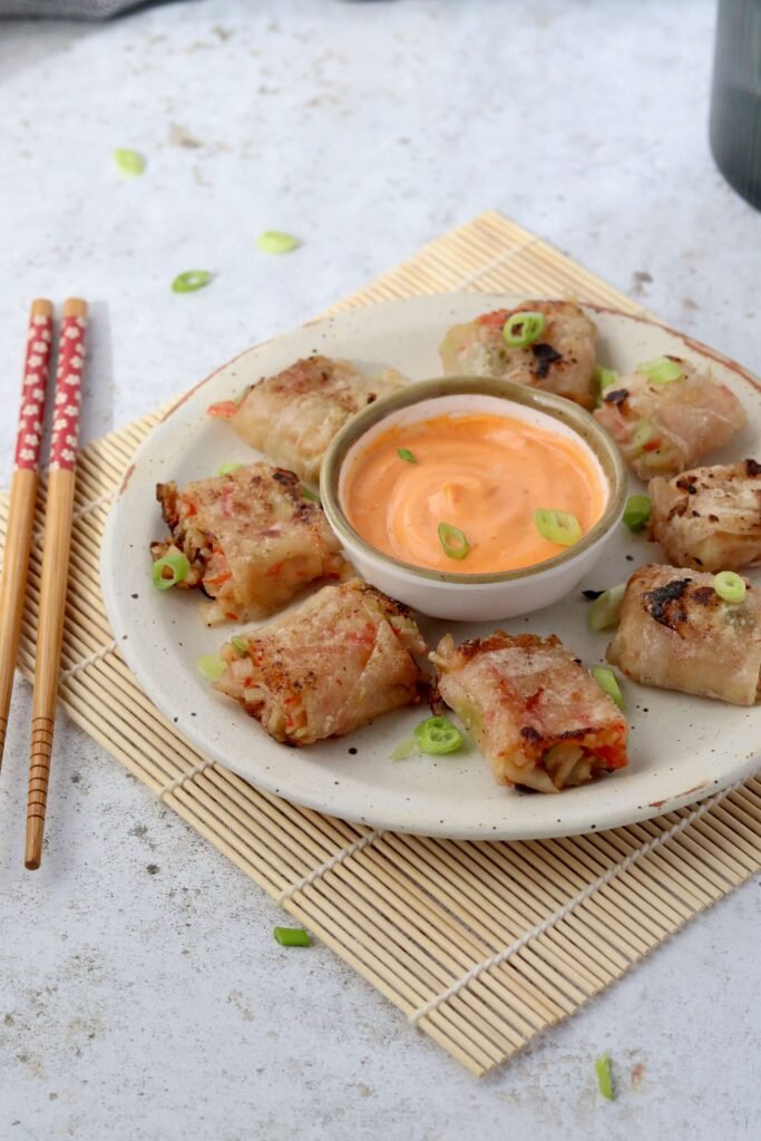 Crispy Spicy Crab Rice Paper Rolls