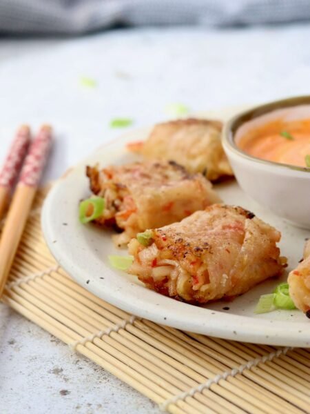 Crispy Spicy Crab Rice Paper Rolls