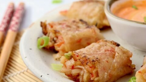 Crispy Spicy Crab Rice Paper Rolls