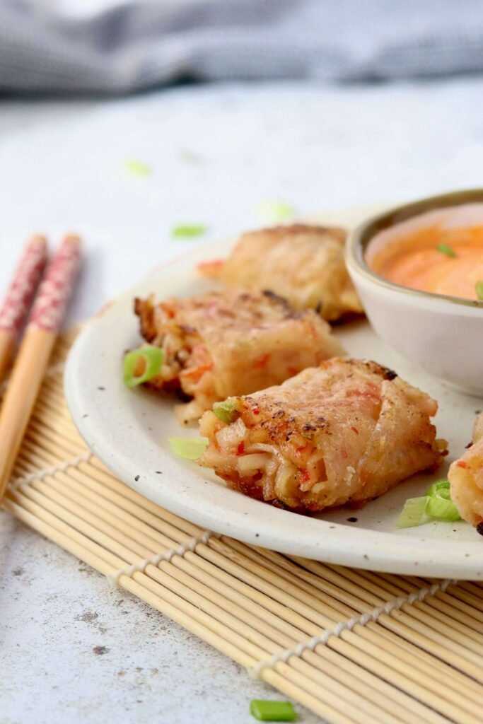 Crispy Spicy Crab Rice Paper Rolls