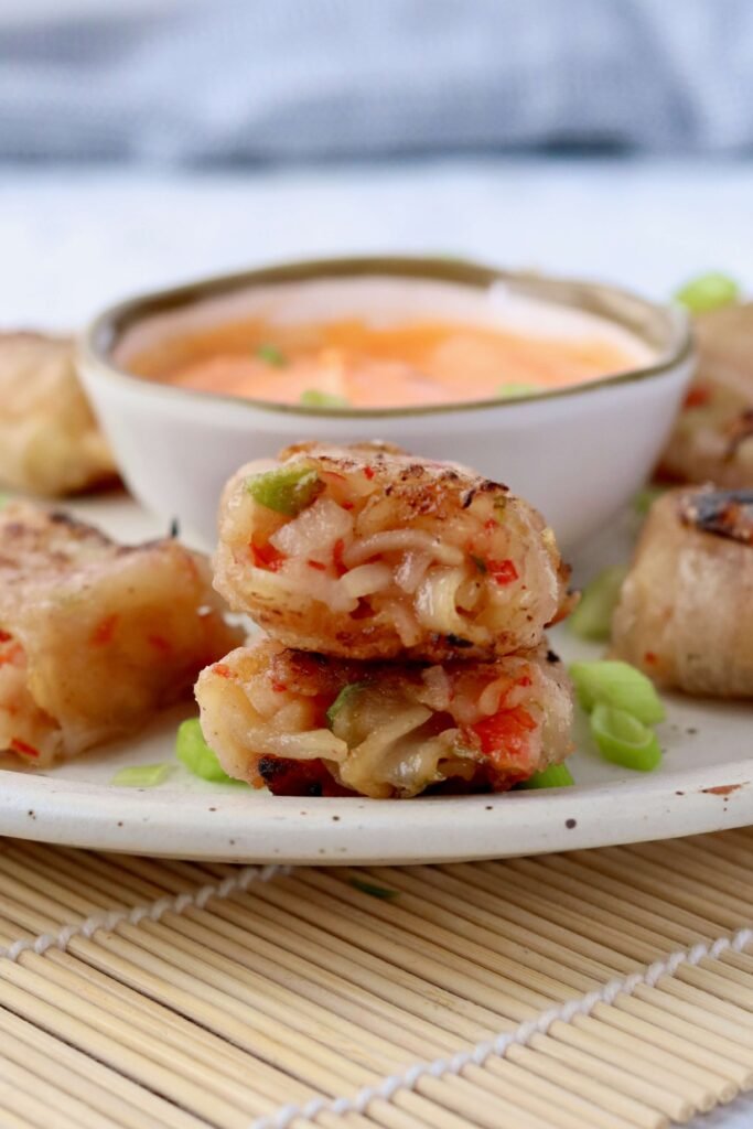 Crispy Spicy Crab Rice Paper Rolls