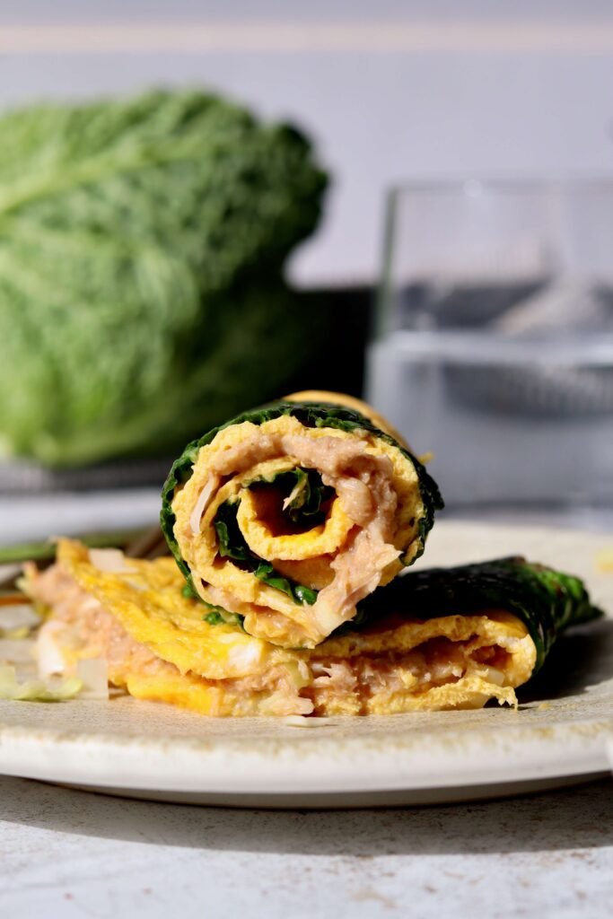High Protein Tuna Melt Cabbage Omelette (Easy Low Carb Recipe)