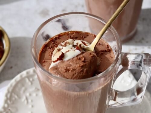 Dark Chocolate Hazelnut Mousse (Vegan, Dairy-Free, Ready in 5