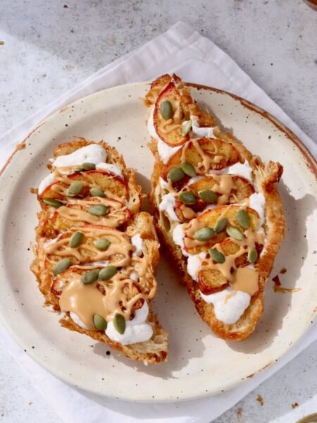 Ricotta Peach Croissant