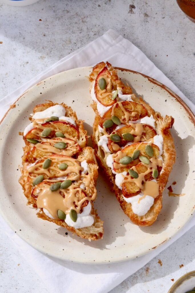 Ricotta Peach Croissant