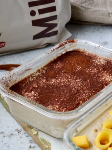 Tiramisu Protein Overnight Oats (Dairy-Free, High-Protein, Ready the Night Before)