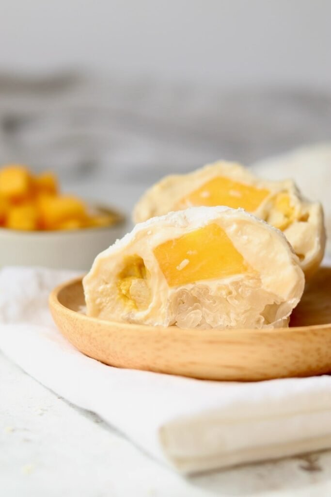 Mango Mochi Recipe with Rice Paper
