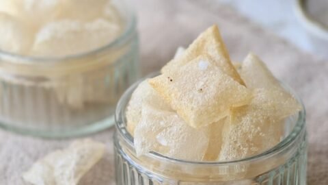 Air Fryer Salt and vinegar rice paper chips